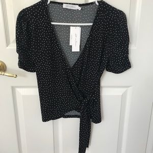 NWT Nordstrom All In Favor Wrap Top